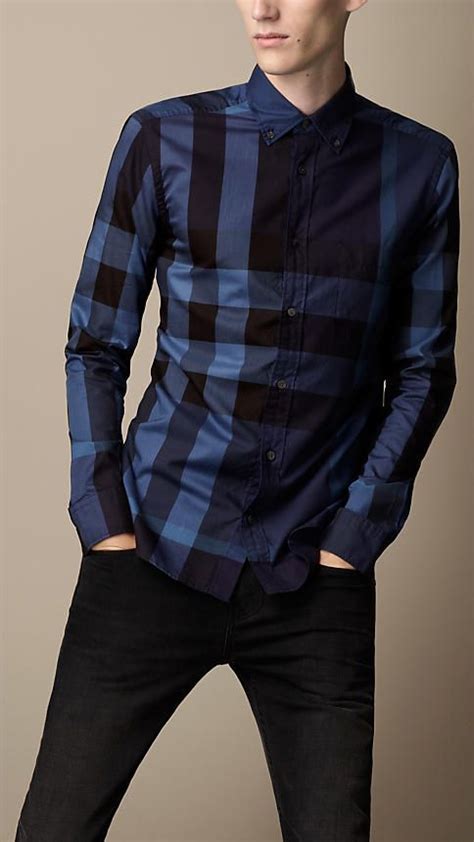 burberry degrade silk shirt|burberry shirts for men.